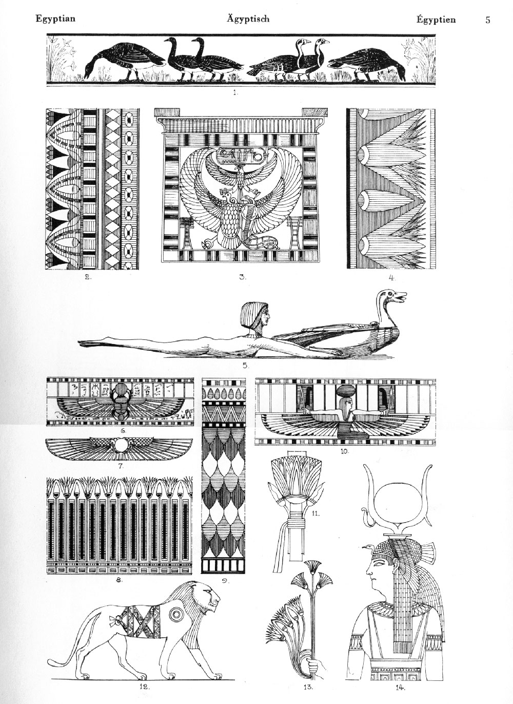egyiptomi stíluskészlet